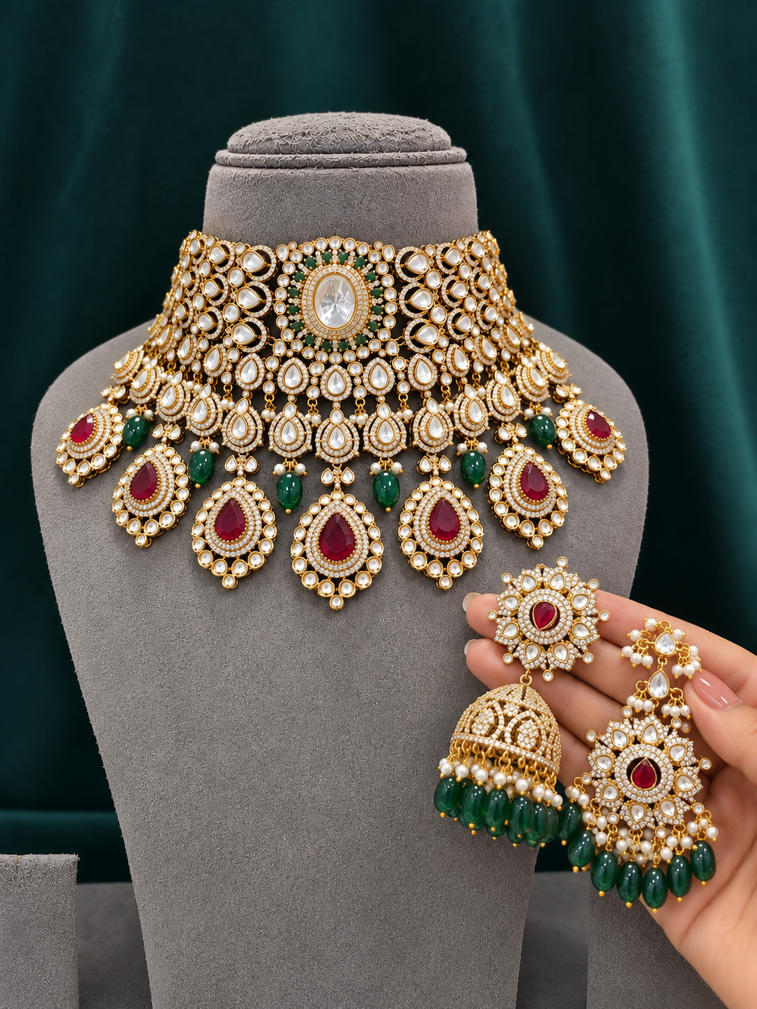 Varnika Bridal Polki Choker Set