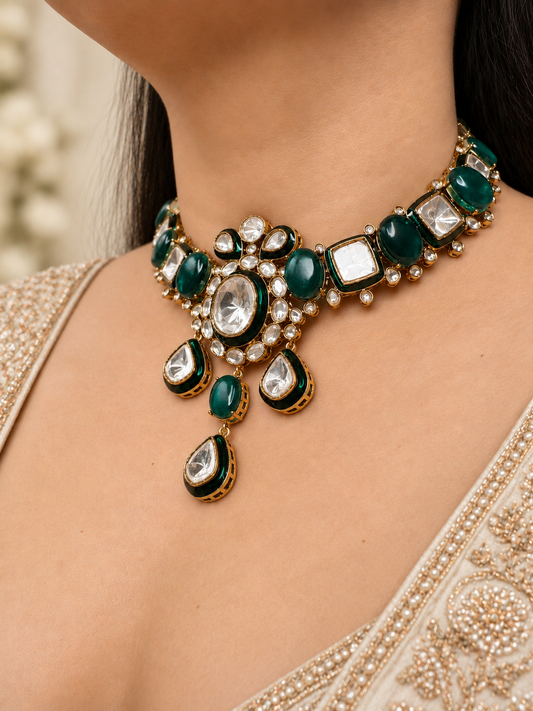 Ratnangi Polki Necklace Set