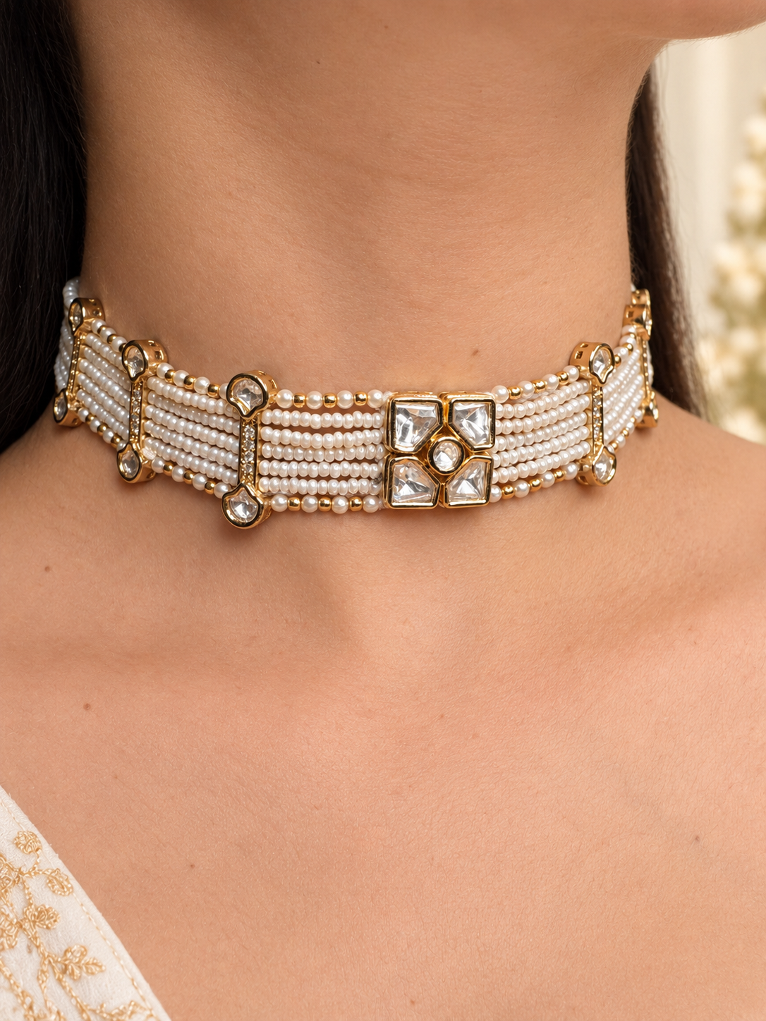 Mihi Kundan Choker Set