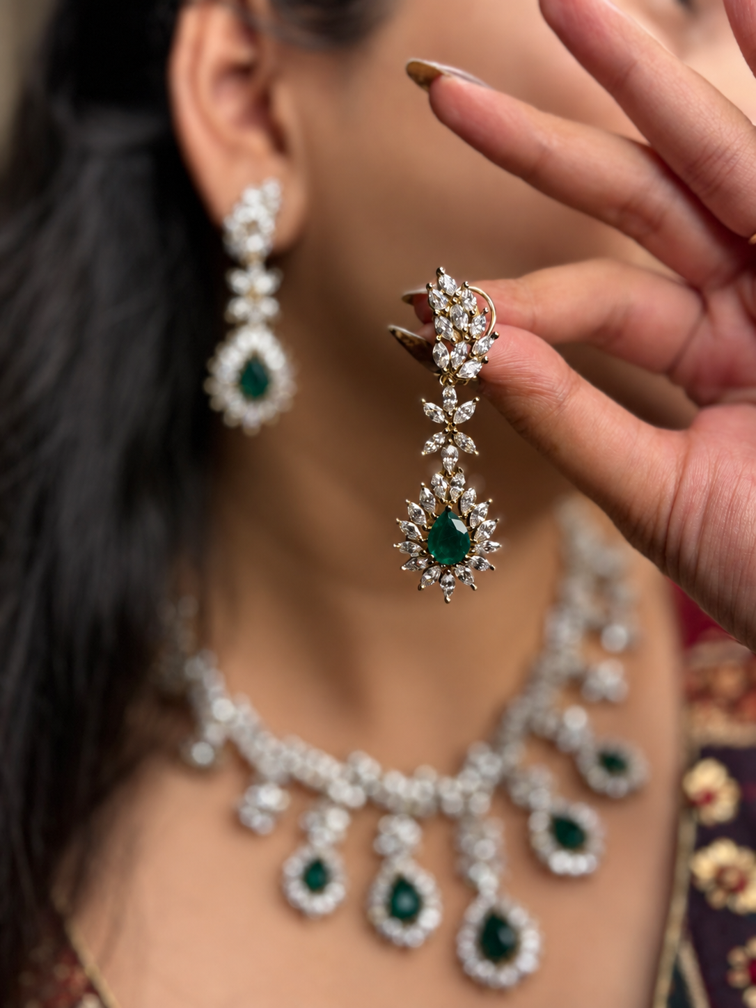 Aarini AD Necklace Set