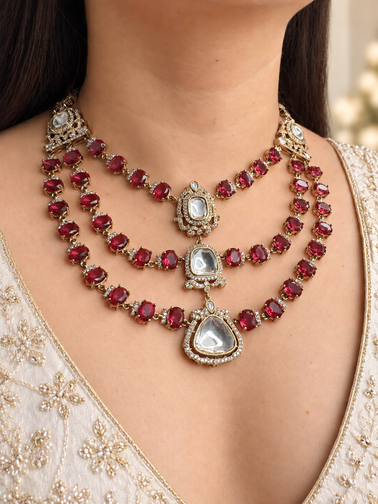 Priyasi Polki Necklace Set