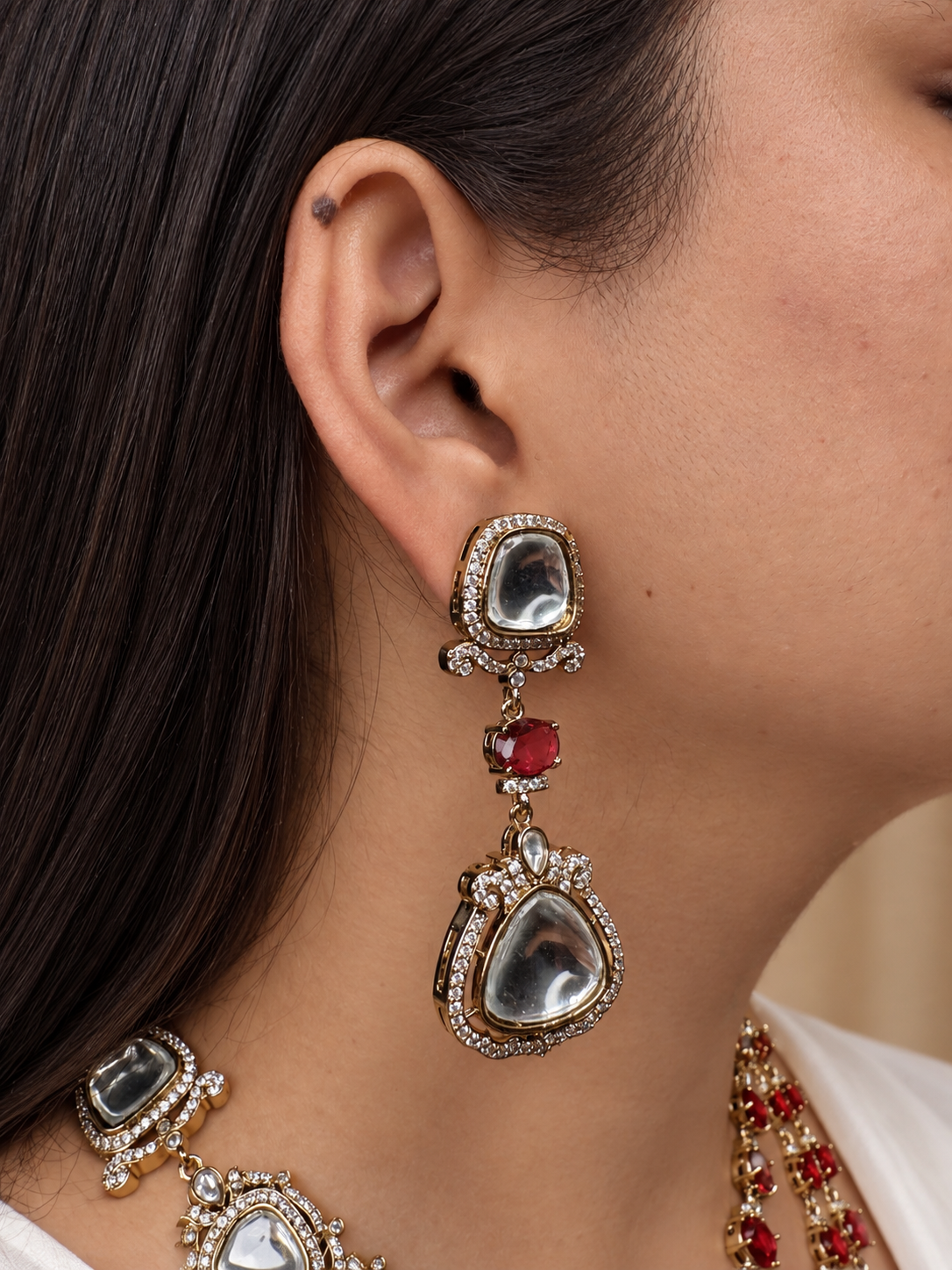 Priyasi Polki Necklace Set