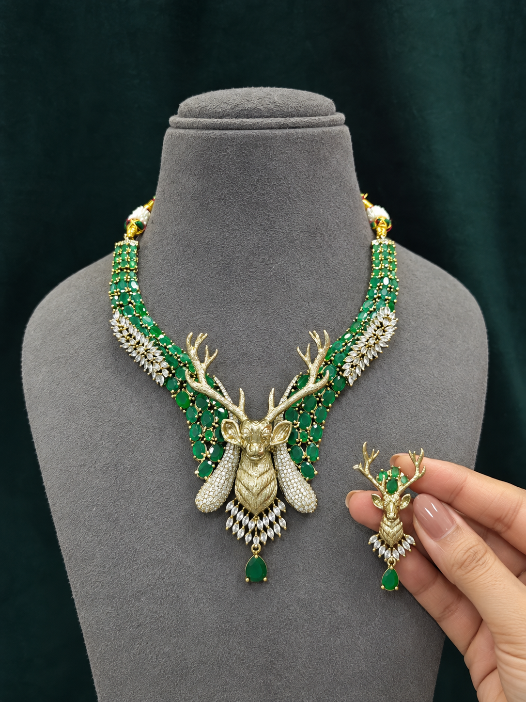 Barasingha Statement Necklace Set