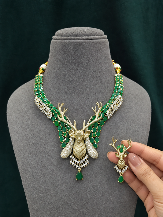 Barasingha Statement Necklace Set
