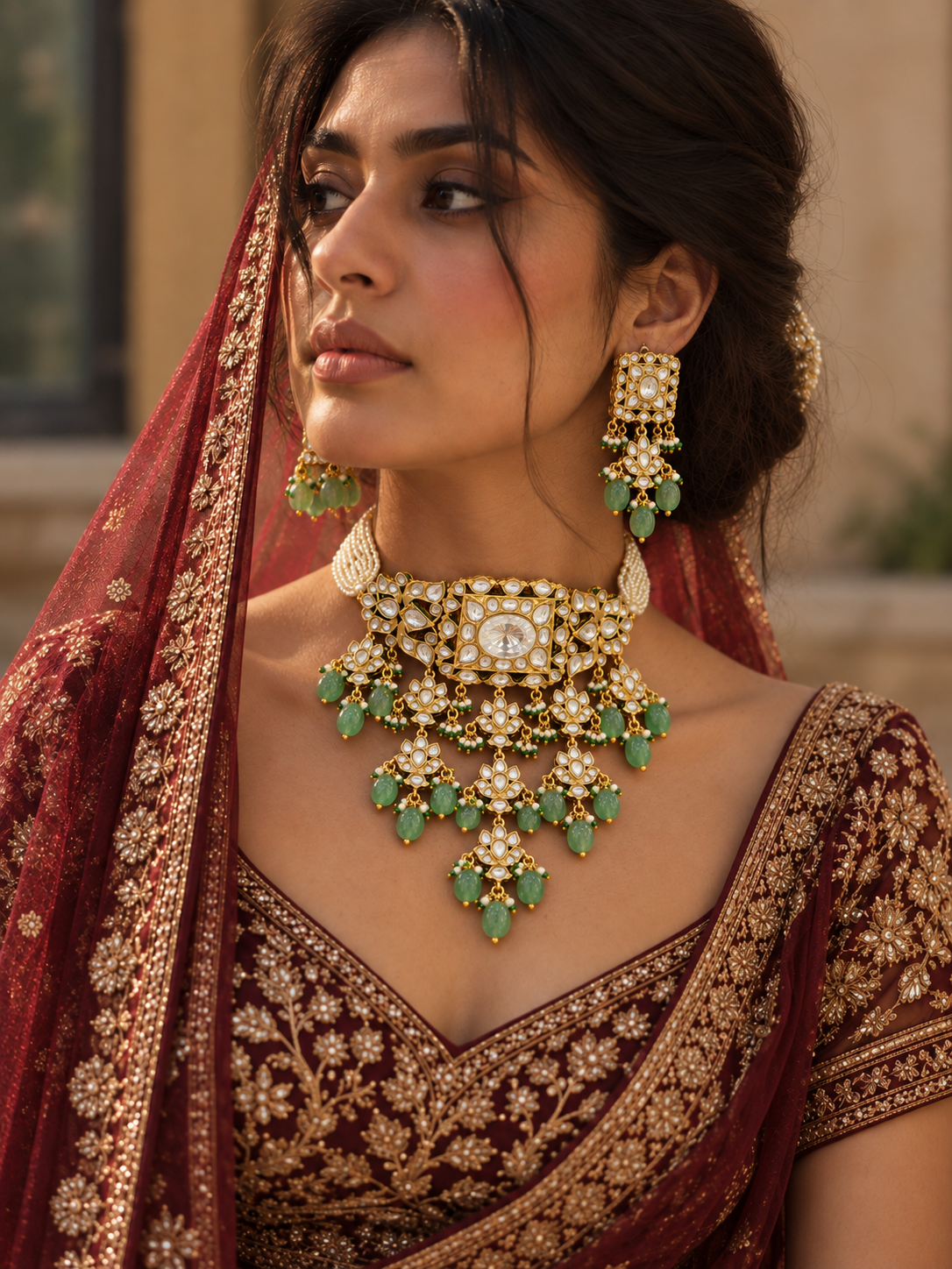 Vanya Bridal Kundan Choker Set
