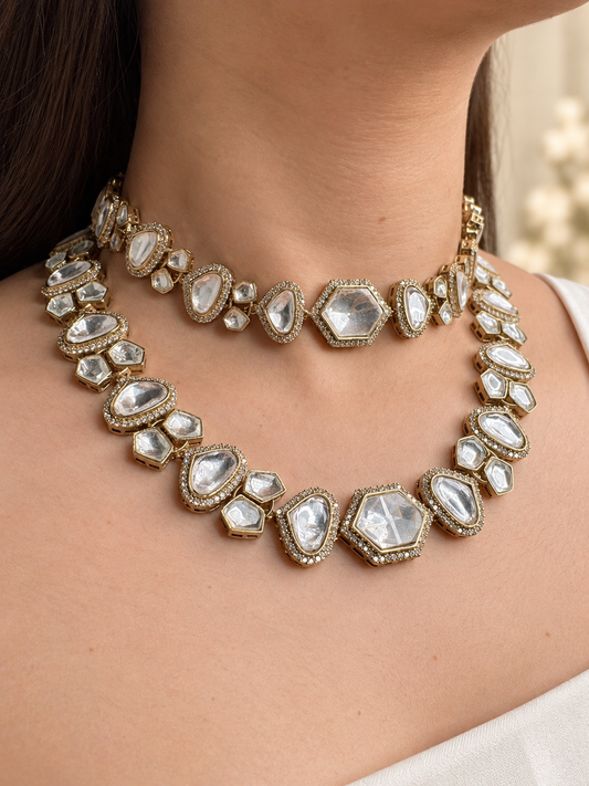 Nora Polki Necklace Set