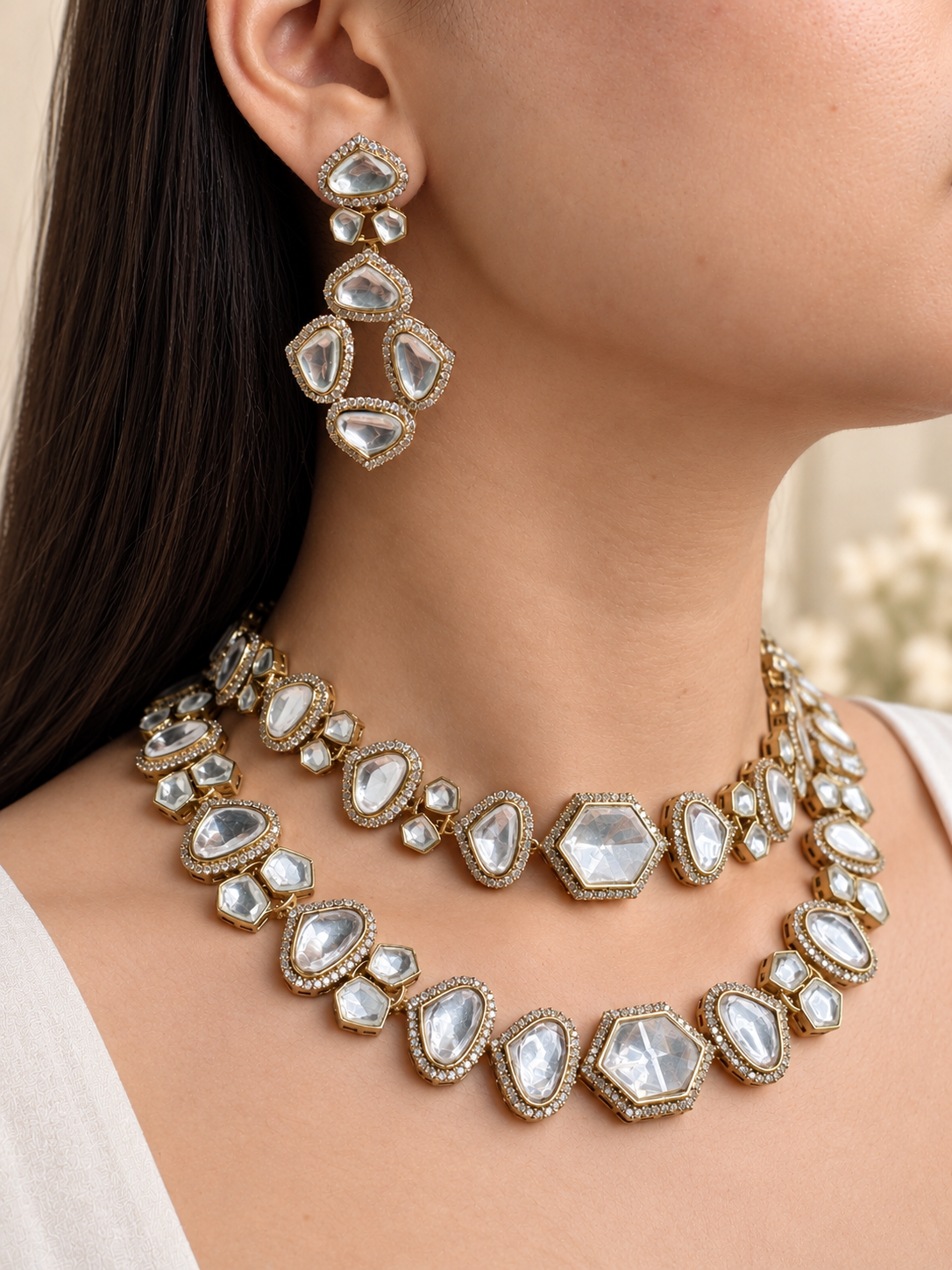 Nora Polki Necklace Set