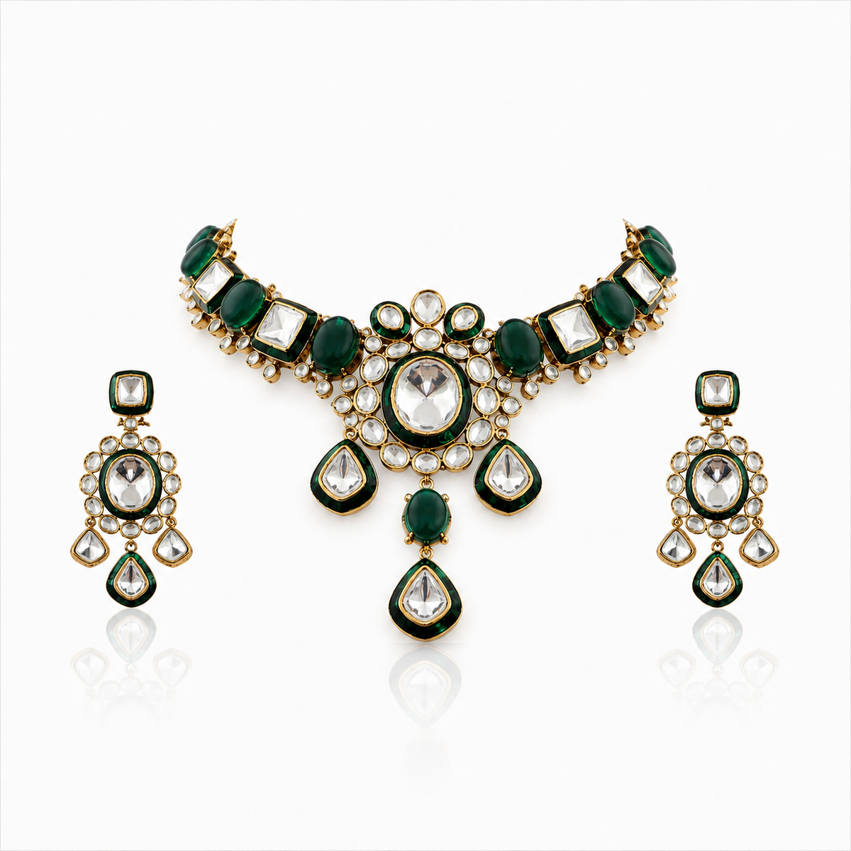 Ratnangi Polki Necklace Set