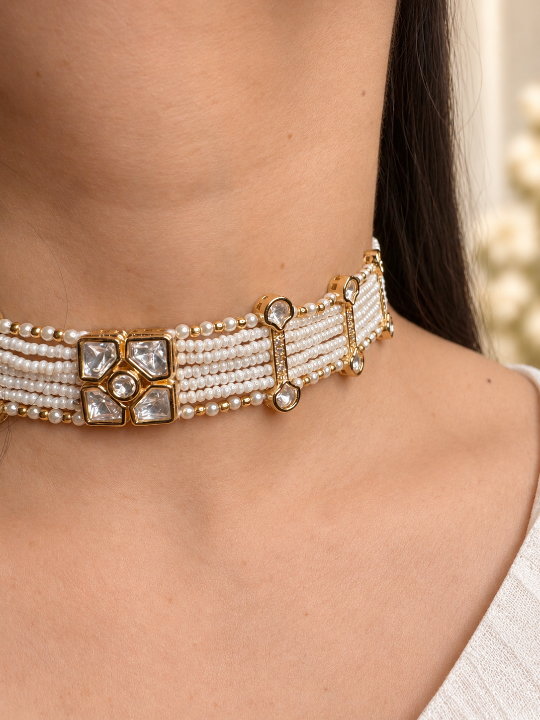 Mihi Kundan Choker Set